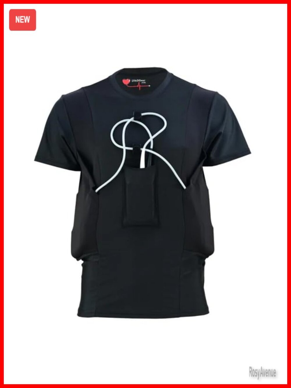 Men's LVAD Shirt Spandex Mesh HeartMate 3 Comfort Safety